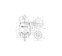 Febi Bilstein 101722 aria molla soffietto