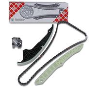 febi bilstein 102196 - Set catena di controllo per albero a camme, con guide scorrevoli e tendicatena, 1 pezzo