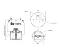 FEBI BILSTEIN 102515 Soffietto, Sospensione pneumatica