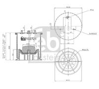 Soffietti per sospensioni pneumatiche FEBI BILSTEIN 102721