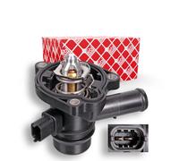 Febi bilstein 103377 - Termostato con alloggiamento, guarnizione e interruttore di temperatura, 1 pezzo