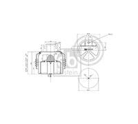 FEBI BILSTEIN 104536 Soffietto Sospensione pneumatica con cappa d’isolamento Anteriore