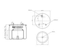 FEBI BILSTEIN 105951 Soffietto, Sospensione pneumatica