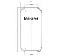 FEBI BILSTEIN 106768 Soffietto, Sospensione pneumatica