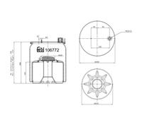 FEBI BILSTEIN 106772 Soffietto, Sospensione pneumatica