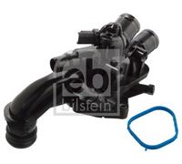 febi bilstein Termostato 107657 con alloggiamento per Citroën/Peugeot, guarnizione e interruttore