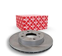 2x Disco freno Assale anteriore ventilazione interna 108557 FEBI BILSTEIN