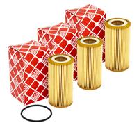 FEBI Bilstein 109015 Set 3 Pezzi Filtro Olio Motore Per Audi A4 A5 Q7 Q8