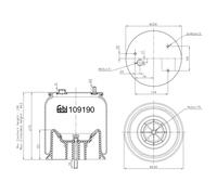 Soffietti per molle ad aria FEBI BILSTEIN 109190