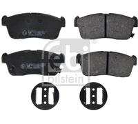 febi bilstein 16662 pastiglie freno con aggiunta di materiale (anteriore) - set di 4 pastiglie disco |