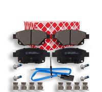 febi bilstein 16701 pastiglie freno con aggiunta di materiale (posteriore) - set di 4 pastiglie disco |