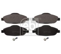 febi bilstein 16844 pastiglie freno con aggiunta di materiale (anteriore) - set di 4 pastiglie disco | PEUT