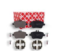 febi bilstein 16901 pastiglie freno con viti (posteriore) - set di 4 pastiglie disco | BENZ