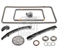 febi bilstein 170115 - Set catena di distribuzione per albero a camme e pompa dell'olio, 1 pezzo