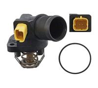 Febi bilstein 170586 - Termostato con alloggiamento, guarnizione e interruttore di temperatura, 1 pezzo