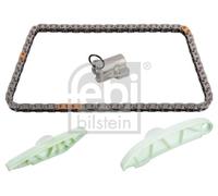 febi bilstein 170589 - Set catena di distribuzione per albero a camme, con guide scorrevoli e tendicatena, 1 pezzo