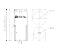 FEBI BILSTEIN 170800 Soffietto, Sospensione pneumatica