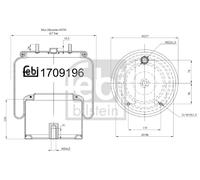 FEBI BILSTEIN 170919 Soffietto, Sospensione pneumatica