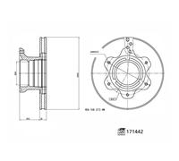 FEBI BILSTEIN 171442 Disco freno