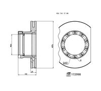 FEBI BILSTEIN 172998 Disco freno