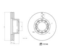 FEBI BILSTEIN 173146 Disco freno