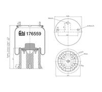 febi bilstein 176559 Soffietto a Molla ad Aria