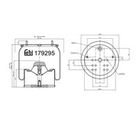 FEBI BILSTEIN 179295 Soffietto, Sospensione pneumatica