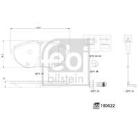 FEBI BILSTEIN 180622 Kit pastiglie freno, Freno a disco per VW