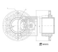 FEBI BILSTEIN 181015 Mozzo ruota per MAN