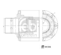 FEBI BILSTEIN 181356 Mozzo ruota per MERCEDES-BENZ