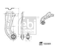 FEBI BILSTEIN 183089 Braccio oscillante, sospensione ruota