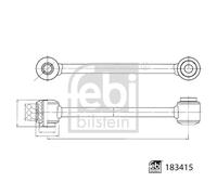 FEBI BILSTEIN 183415 Asta/Puntone, Stabilizzatore per MERCEDES-BENZ