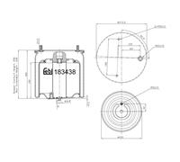 FEBI BILSTEIN 183438 Soffietto, Sospensione pneumatica