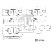 FEBI BILSTEIN 183656 Kit pastiglie freni