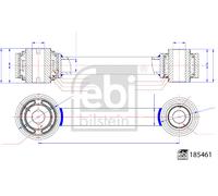 FEBI BILSTEIN 185461 Barra/Supporto, Sospensione Della Ruota Per FORD