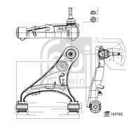 FEBI BILSTEIN 185765 BRACCIO OSCILLANTE, SOSPENSIONE RUOTA