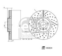 FEBI BILSTEIN 185854 Disco freno per MINI