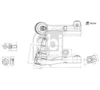 FEBI BILSTEIN 186264 Testa barra d'accoppiamento per BMW