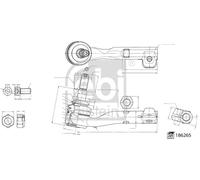 FEBI BILSTEIN 186265 Testa barra d'accoppiamento per BMW
