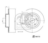 FEBI BILSTEIN 188770 Disco freno
