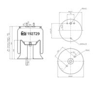 FEBI BILSTEIN 192729 Soffietto, Sospensione pneumatica