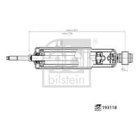 FEBI BILSTEIN 193118 Ammortizzatore per NISSAN