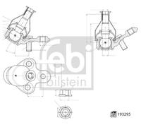 FEBI BILSTEIN 193295 Giunto di supporto / guida per SUZUKI,TOYOTA