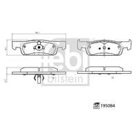 FEBI BILSTEIN 195084 Kit pastiglie freno, Freno a disco per DACIA,RENAULT