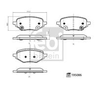 FEBI BILSTEIN 195086 Kit pastiglie freni