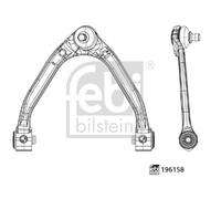 FEBI BILSTEIN 196158 Braccio oscillante, Sospensione ruota per INFINITI