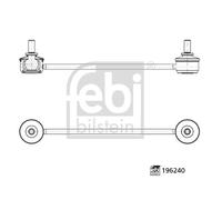 FEBI BILSTEIN 196240 Asta/Puntone, Stabilizzatore per ALFA ROMEO