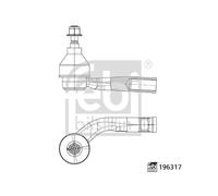 FEBI BILSTEIN 196317 Testa barra d'accoppiamento per VOLVO