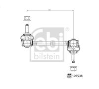FEBI BILSTEIN 196538 Asta/Puntone, Stabilizzatore per SUZUKI