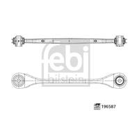 FEBI BILSTEIN 196587 Braccio oscillante, Sospensione ruota per BMW